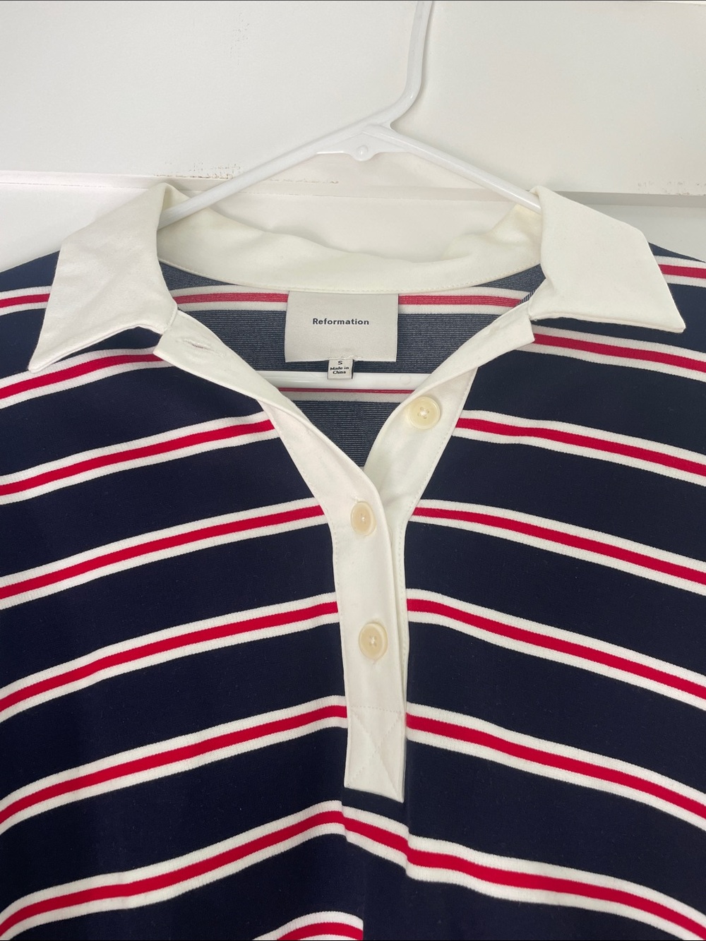 Reformation Anna Rugby Shirt - Picture 5 of 5